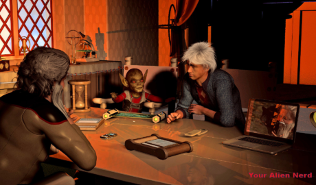 Bernalas office PSE psp – YOUR ALIEN NERD Hwan Bernala's office at the Holroyd Society.